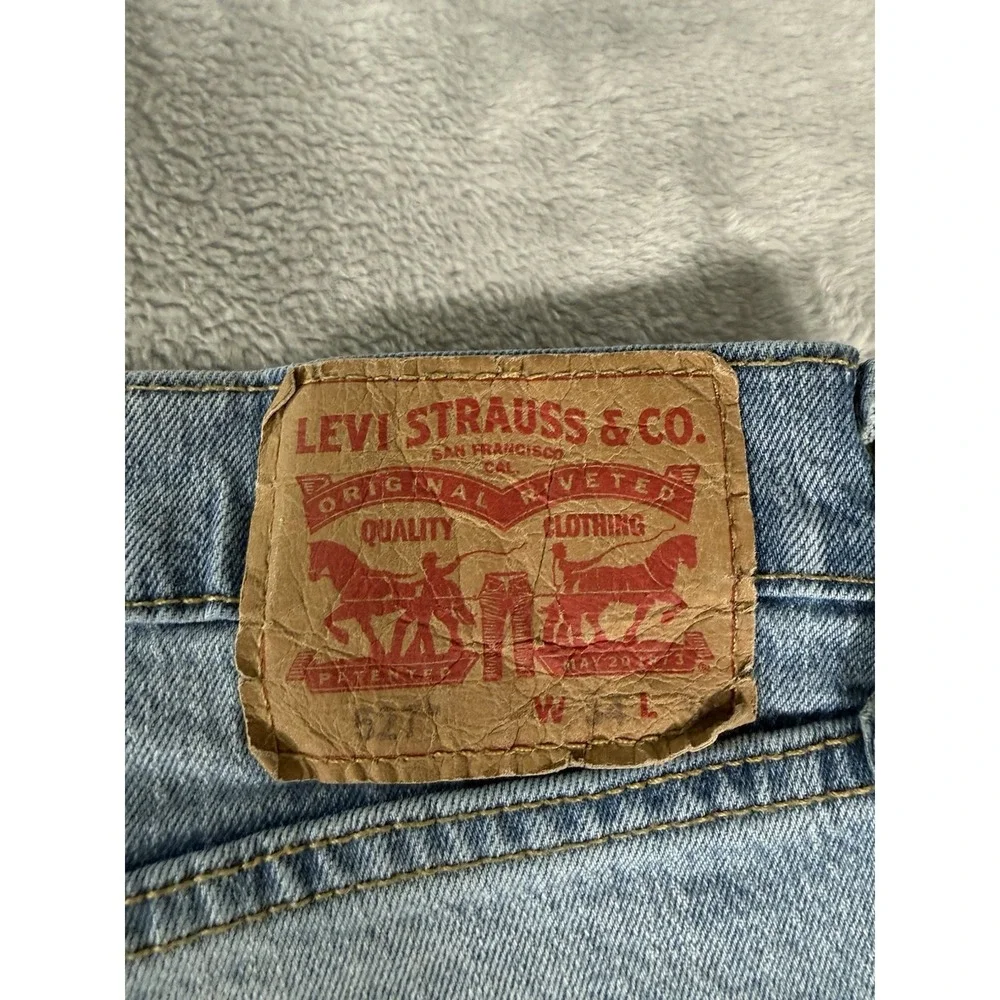 Levis 527 Jeans Men's 34x30 Blue Denim Bootcut Western